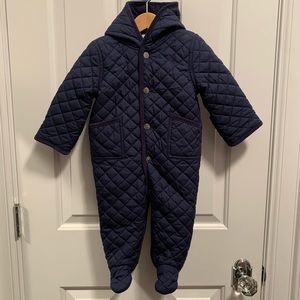 Ralph Lauren Baby Boys' Quilted Bunting Navy, 9M